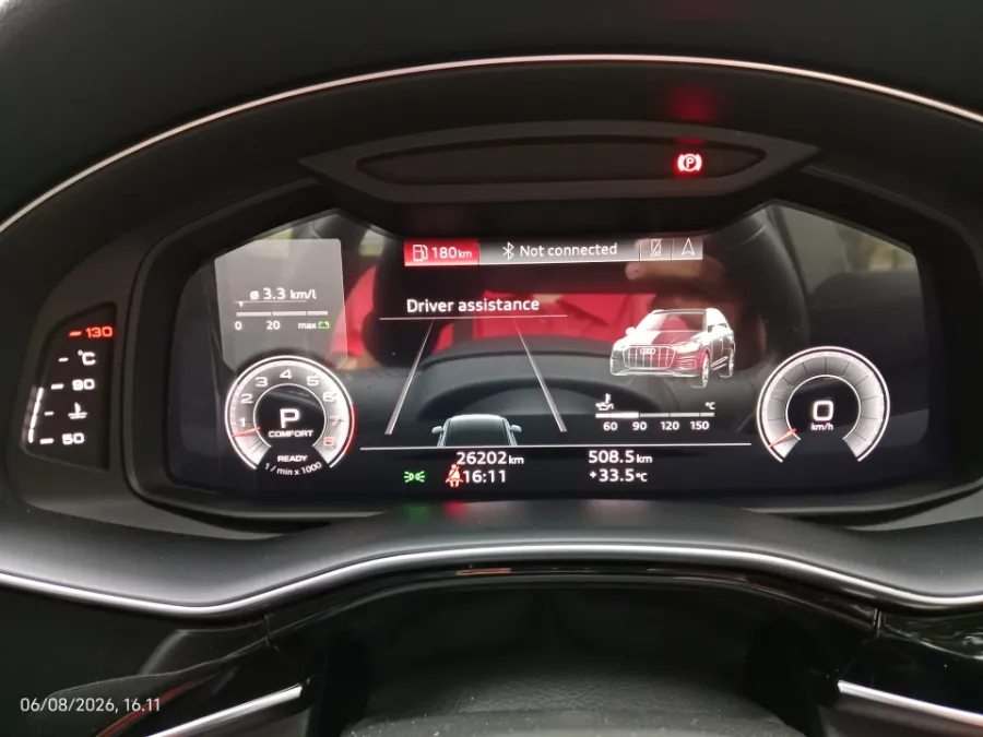Foto Mobil Bekas Odometer Audi Q7 3.0 TFSI tahun 2022