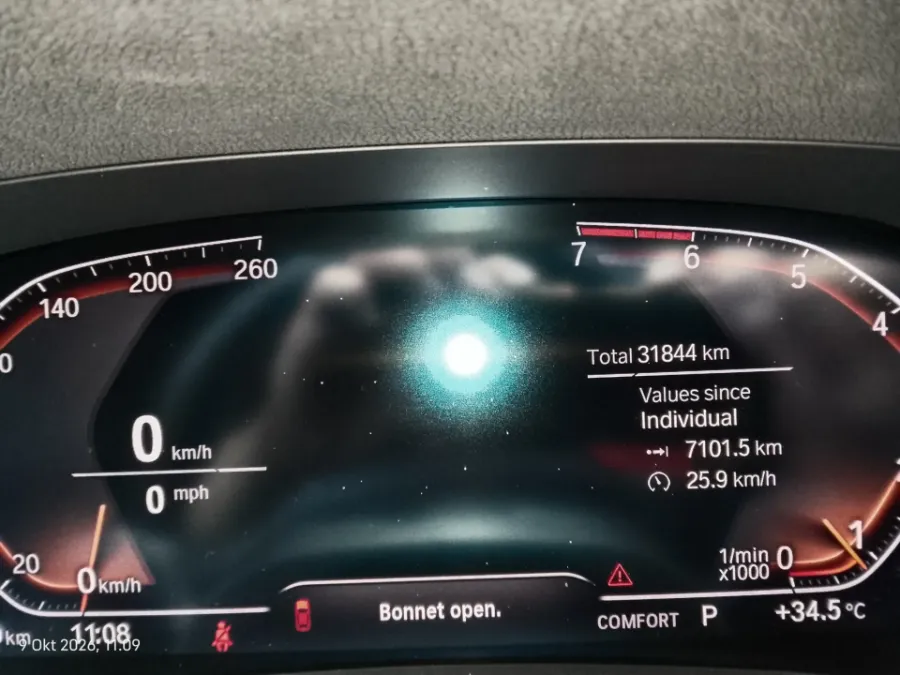 Foto Mobil Bekas Odometer BMW 320i 2.0 tahun 2020