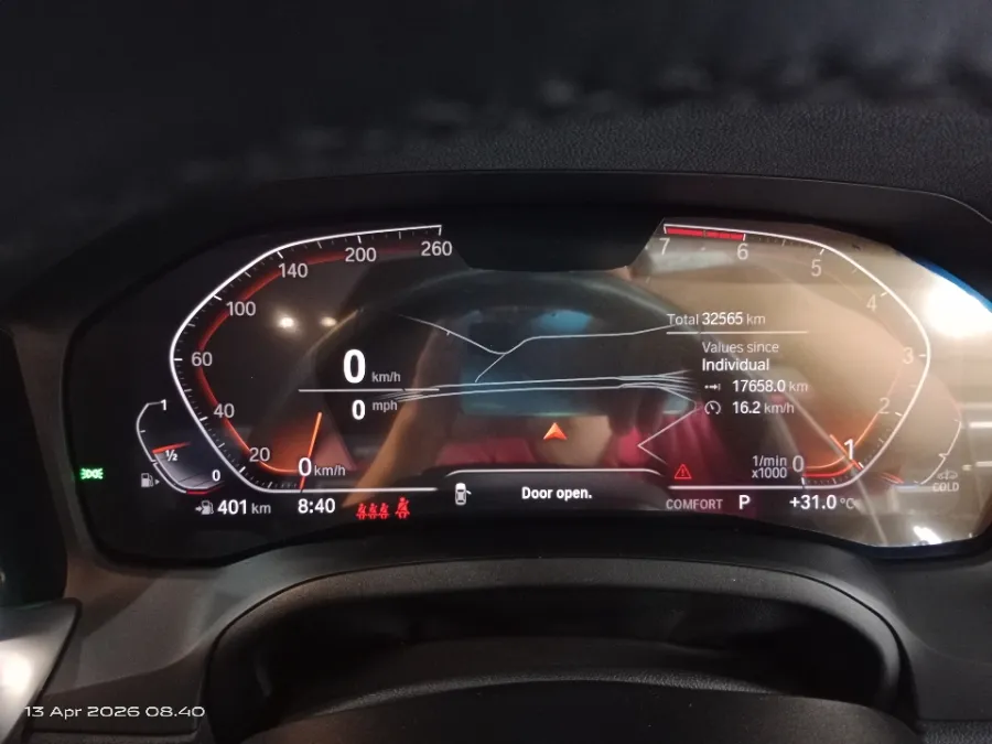 Foto Mobil Bekas Odometer BMW 320i 2.0 tahun 2021