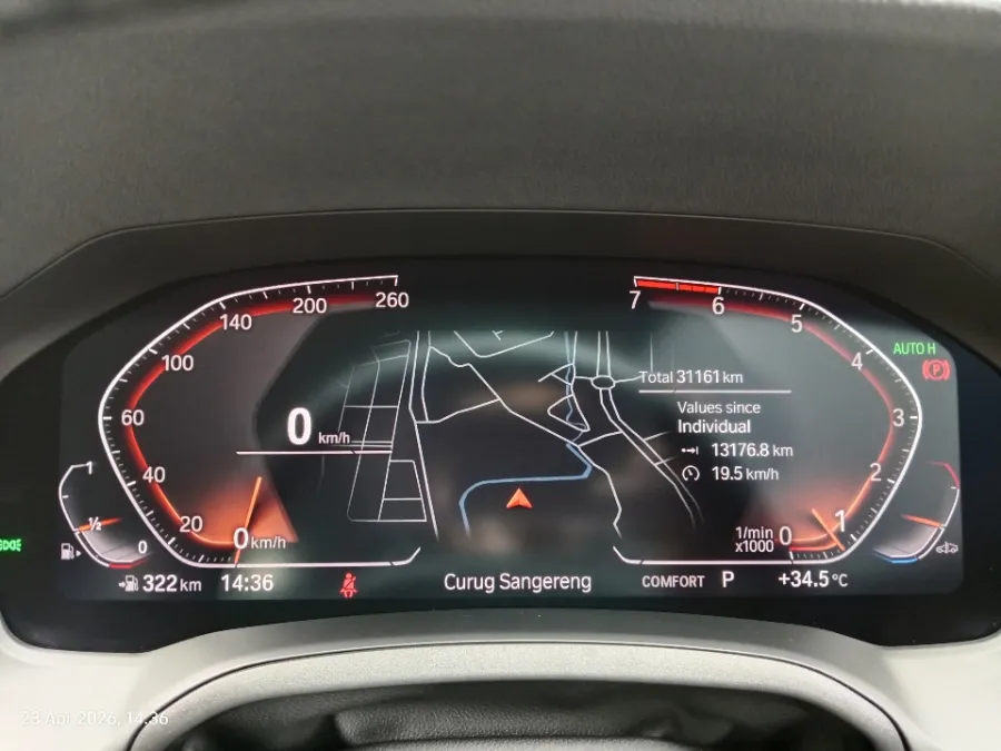 Foto Mobil Bekas Odometer BMW 320i 2.0 tahun 2021