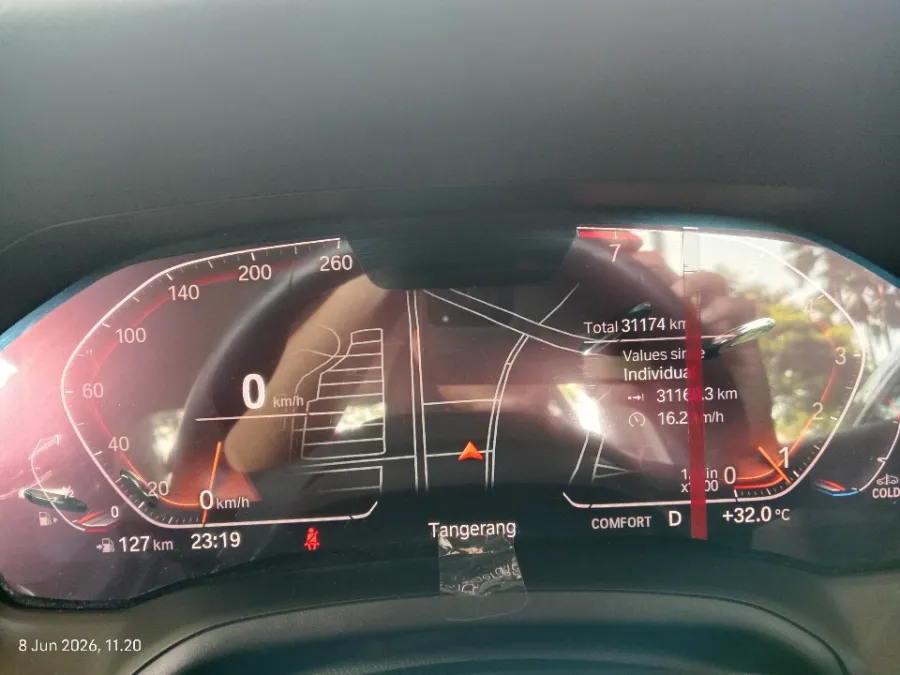 Foto Mobil Bekas Odometer BMW 320i 2.0 tahun 2021