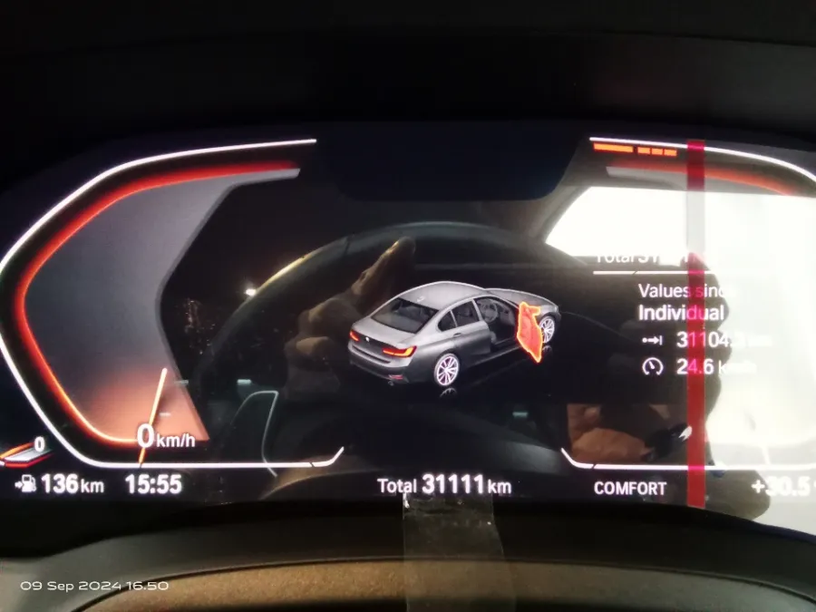 Foto Mobil Bekas Odometer BMW 320i 2.0 tahun 2022