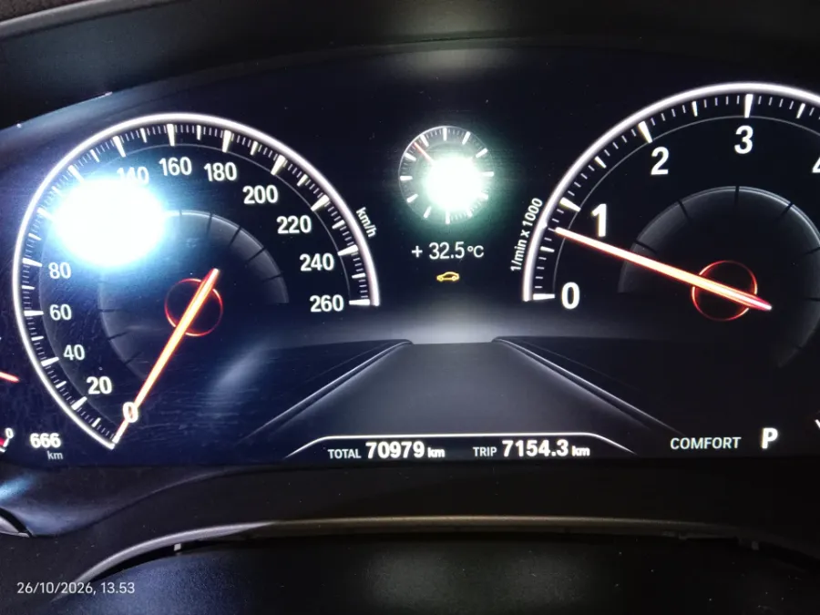 Foto Mobil Bekas Odometer BMW 520i 2.0 tahun 2019