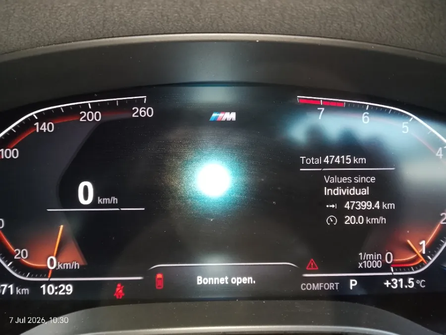 Foto Mobil Bekas Odometer BMW 520i 2.0 tahun 2022