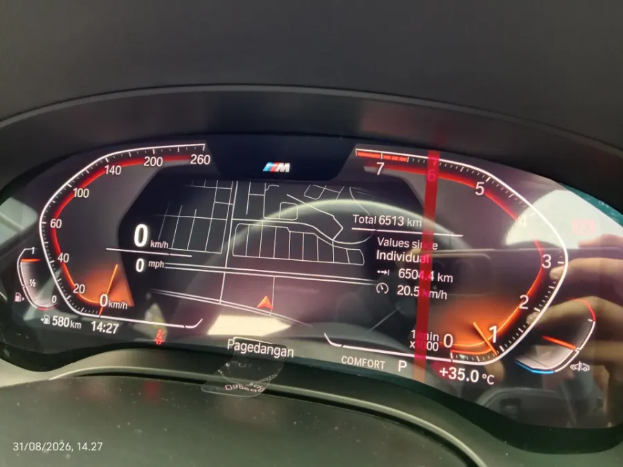 Foto Mobil Bekas Odometer BMW 520i 2.0 tahun 2023