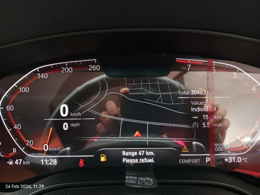 Foto Mobil Bekas Odometer BMW 530i 2.0 Luxury tahun 2022
