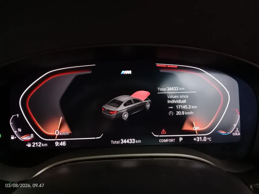 Foto Mobil Bekas Odometer BMW 530i 2.0 M Sport tahun 2019