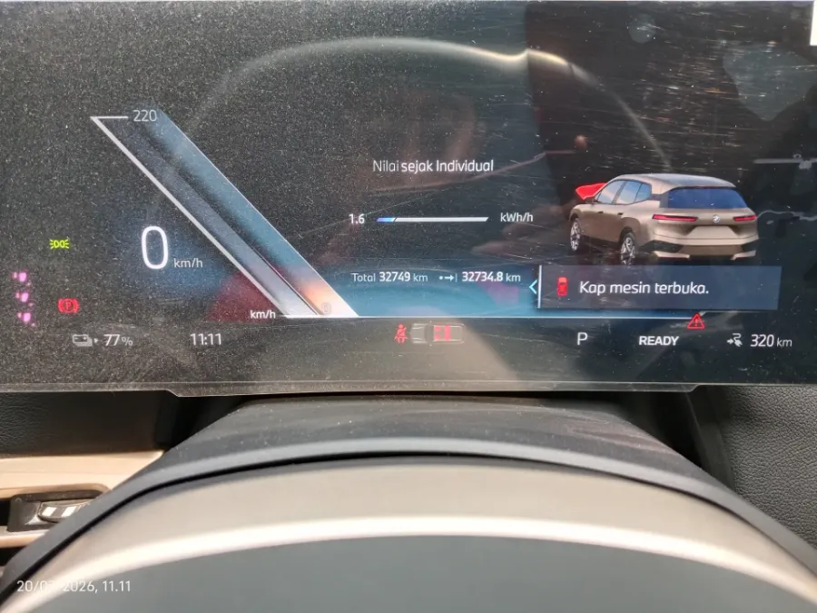 Foto Mobil Bekas Odometer BMW IX XDRIVE 40 tahun 2023