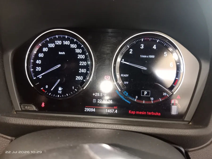 Foto Mobil Bekas Odometer BMW X1 1.5 Sdrive18i tahun 2019