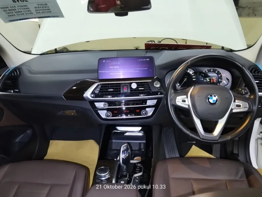 Foto Mobil Bekas Dashboard BMW X3 2.0 Xdrive20i Xline tahun 2018
