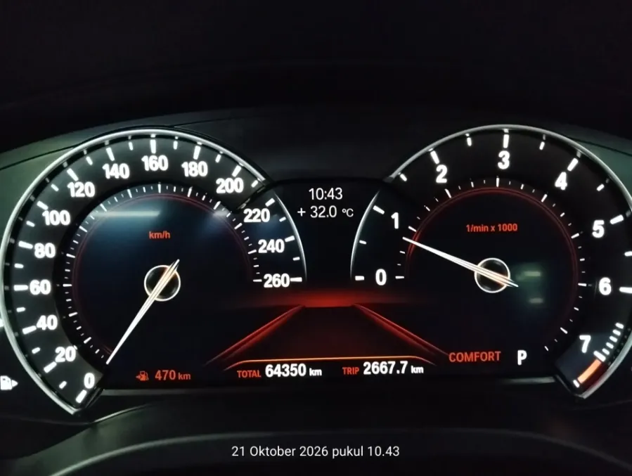 Foto Mobil Bekas Odometer BMW X3 2.0 Xdrive20i Xline tahun 2018