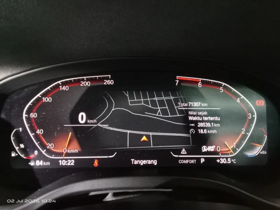 Foto Mobil Bekas Odometer BMW X3 2.0 Xdrive20i Xline tahun 2021