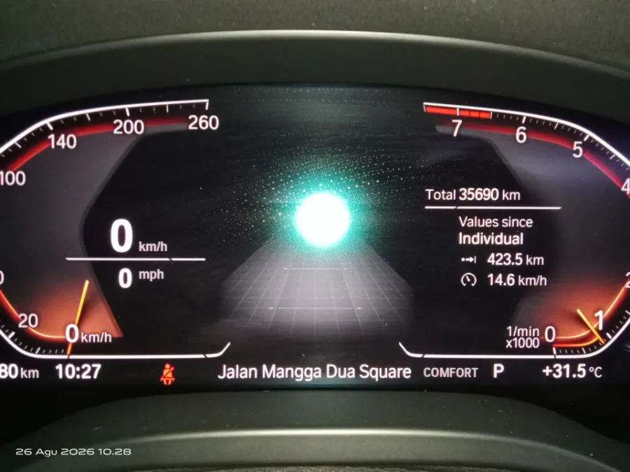 Foto Mobil Bekas Odometer BMW X3 2.0 Xdrive20i Xline tahun 2022