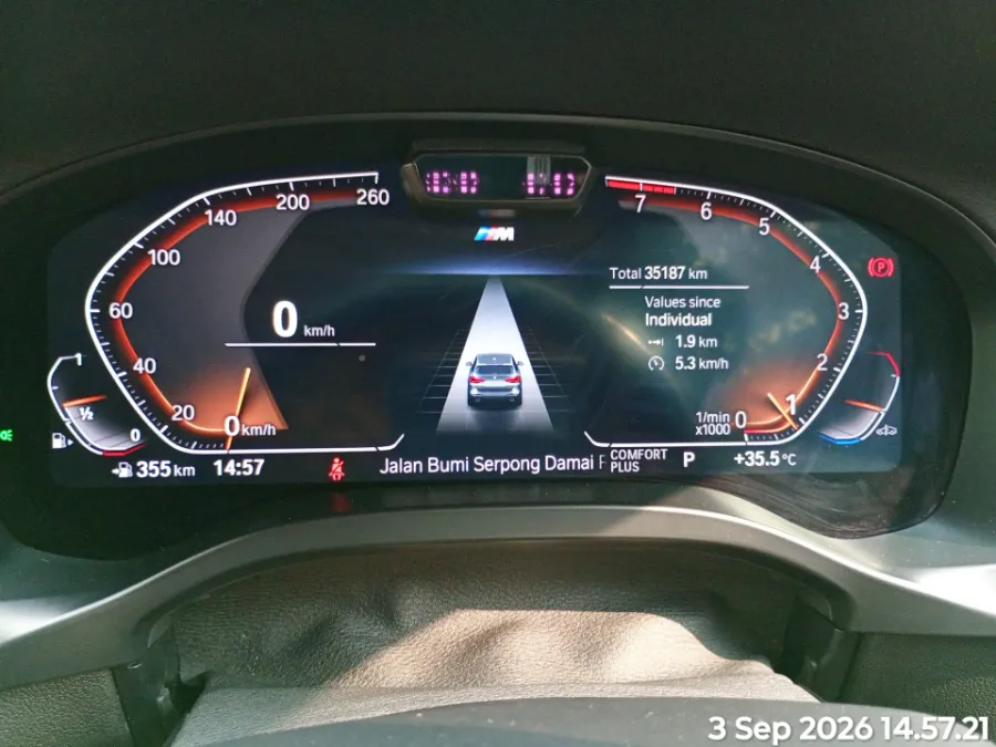 Foto Mobil Bekas Odometer BMW X3 2.0 Xdrive20i Xline tahun 2022