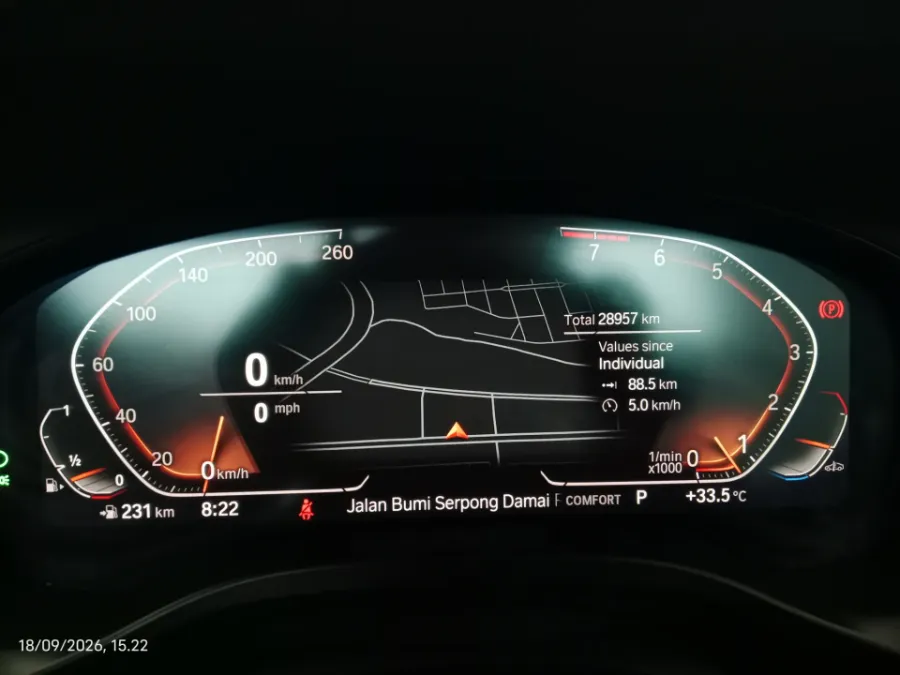 Foto Mobil Bekas Odometer BMW X3 2.0 Xdrive20i Xline tahun 2023