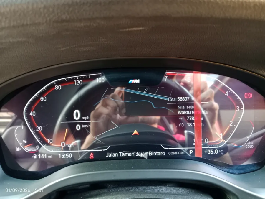 Foto Mobil Bekas Odometer BMW X3 2.0 Xdrive30i tahun 2021