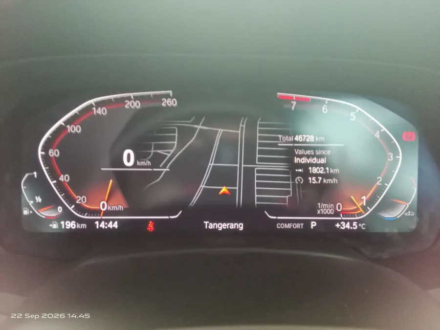 Foto Mobil Bekas Odometer BMW X5 3.0 Xdrive40i Xline tahun 2021