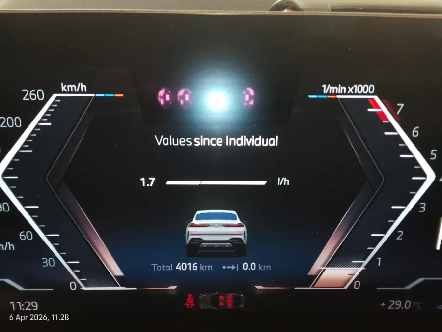 Foto Mobil Bekas Odometer BMW X6 3.0 Xdrive40i tahun 2023