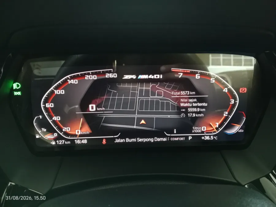 Foto Mobil Bekas Odometer BMW Z4 3.0 tahun 2023