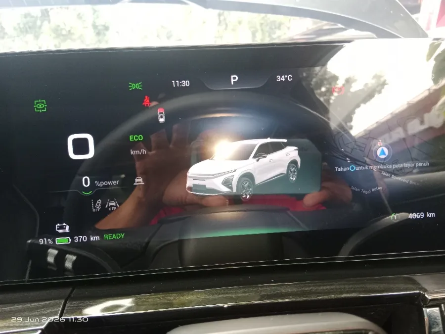 Foto Mobil Bekas Odometer Chery E5 Luxury tahun 2024