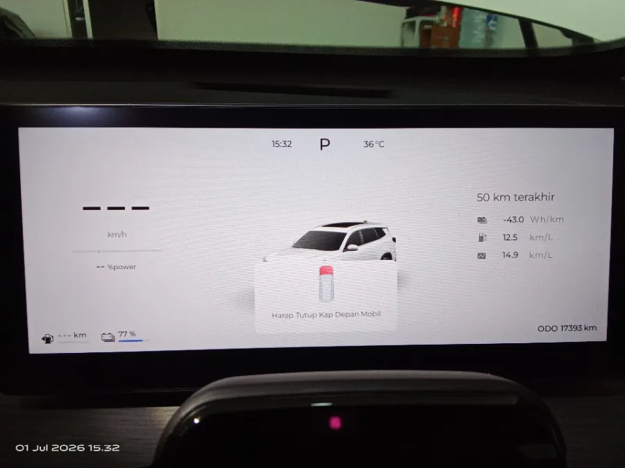 Foto Mobil Bekas Odometer Chery Tiggo 8 CSH 1.5 Premium tahun 2025