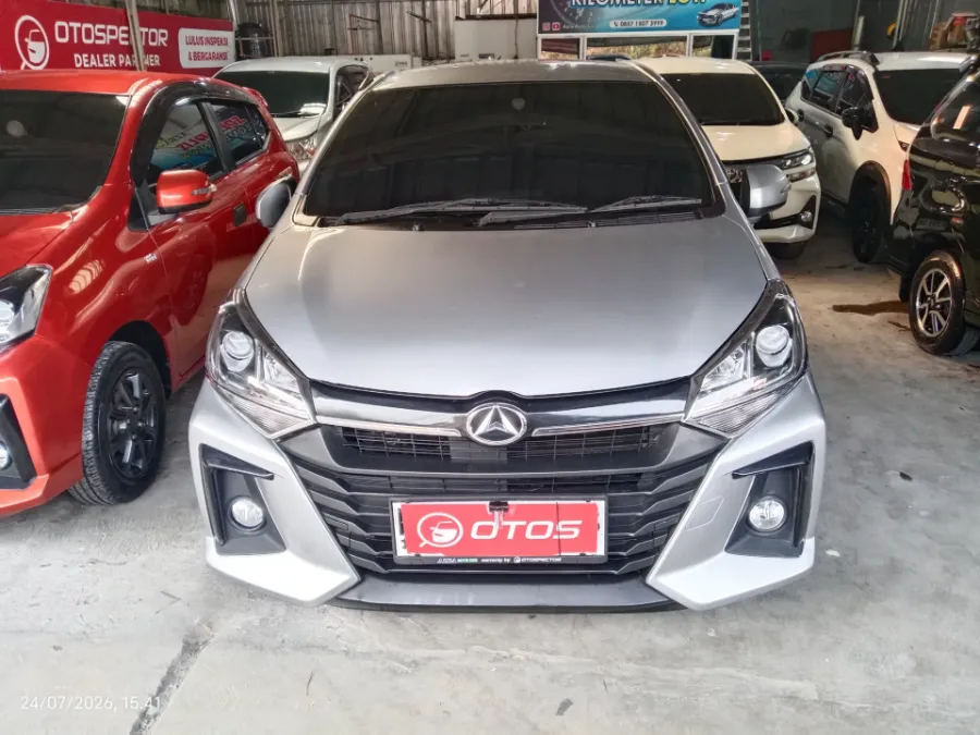 Foto Mobil Bekas Tampak Depan Daihatsu Ayla 1.2 X tahun 2021