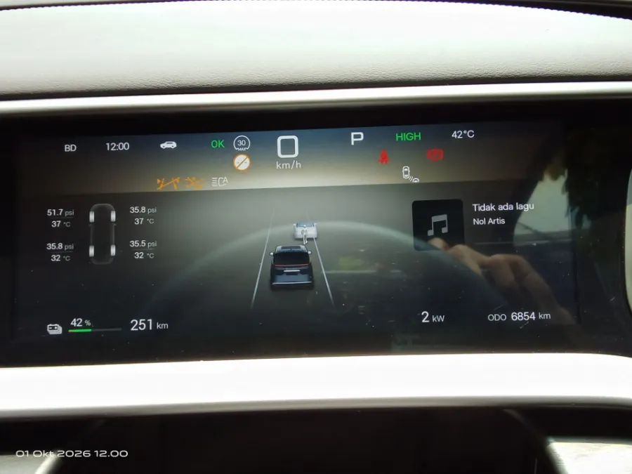 Foto Mobil Bekas Odometer Denza D9 Standard tahun 2025