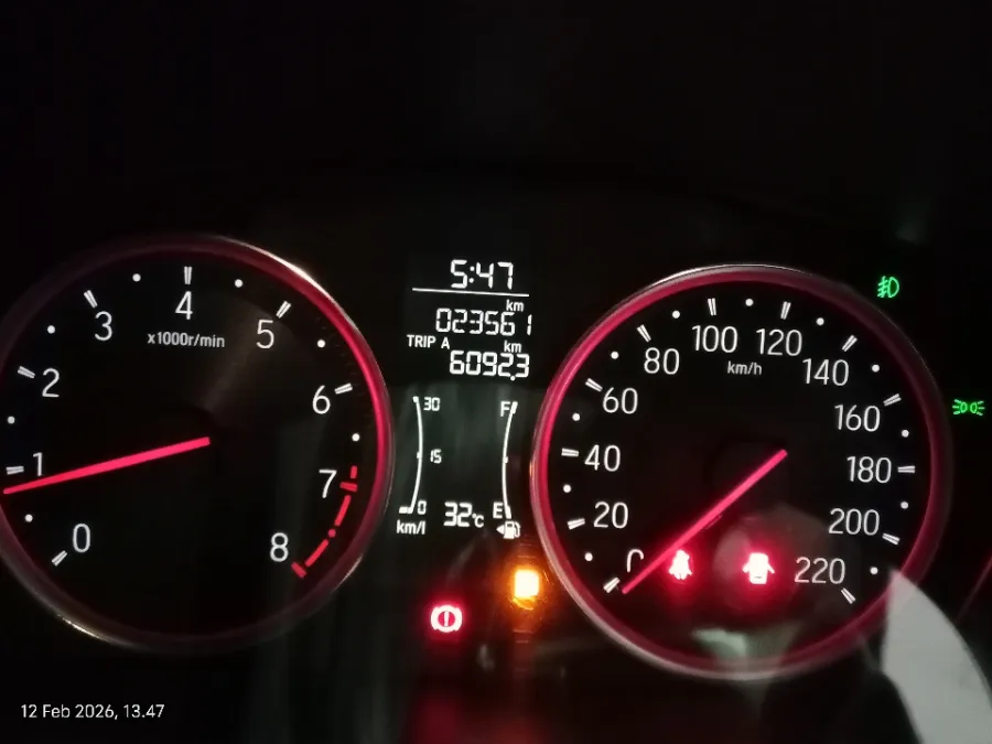 Foto Mobil Bekas Odometer Honda City 1.5 RS Hatchback tahun 2021
