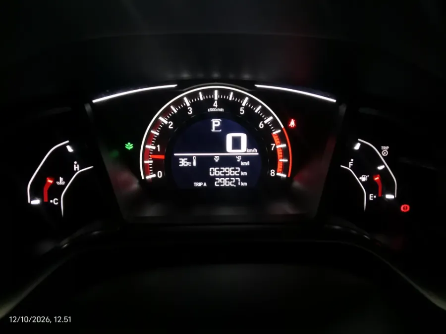 Foto Mobil Bekas Odometer Honda Civic 1.5 Turbo tahun 2020