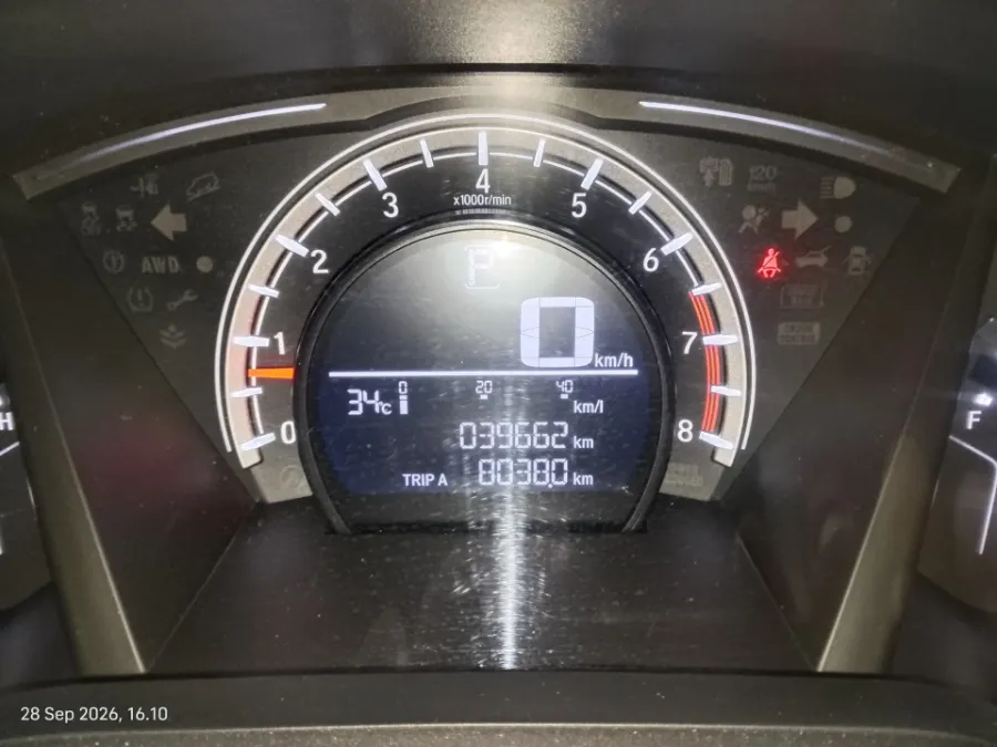 Foto Mobil Bekas Odometer Honda CR-V 1.5 Turbo Prestige tahun 2019