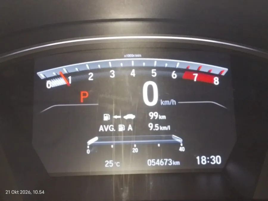 Foto Mobil Bekas Odometer Honda CR-V 1.5 Turbo Prestige tahun 2021