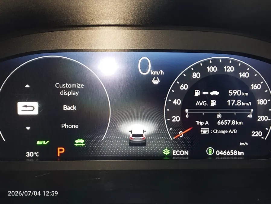 Foto Mobil Bekas Odometer Honda CR-V 2.0 RS Hybrid tahun 2023