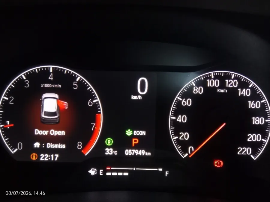 Foto Mobil Bekas Odometer Honda HR-V 1.5 Turbo RS tahun 2022