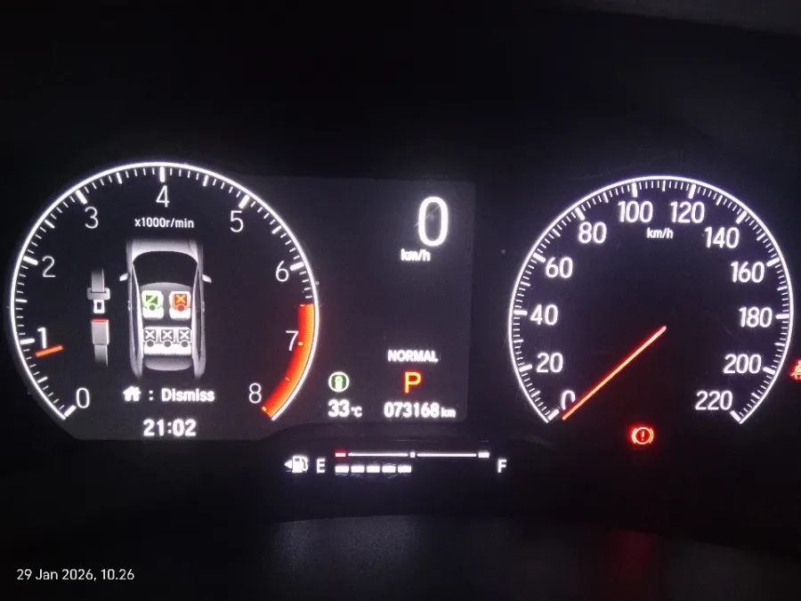 Foto Mobil Bekas Odometer Honda HR-V 1.5 Turbo RS tahun 2022
