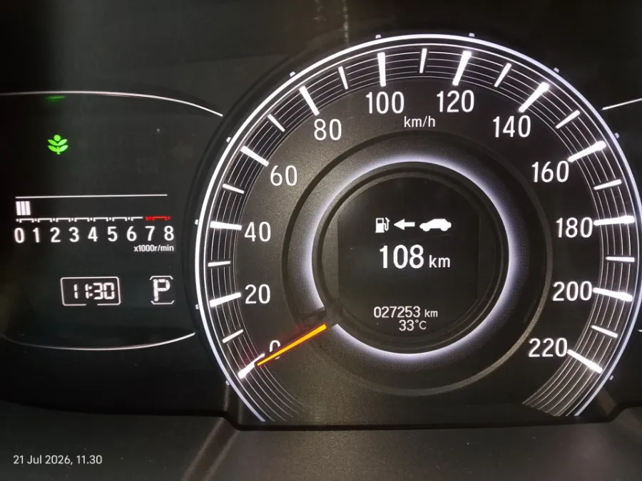 Foto Mobil Bekas Odometer Honda Odyssey 2.4 E tahun 2016
