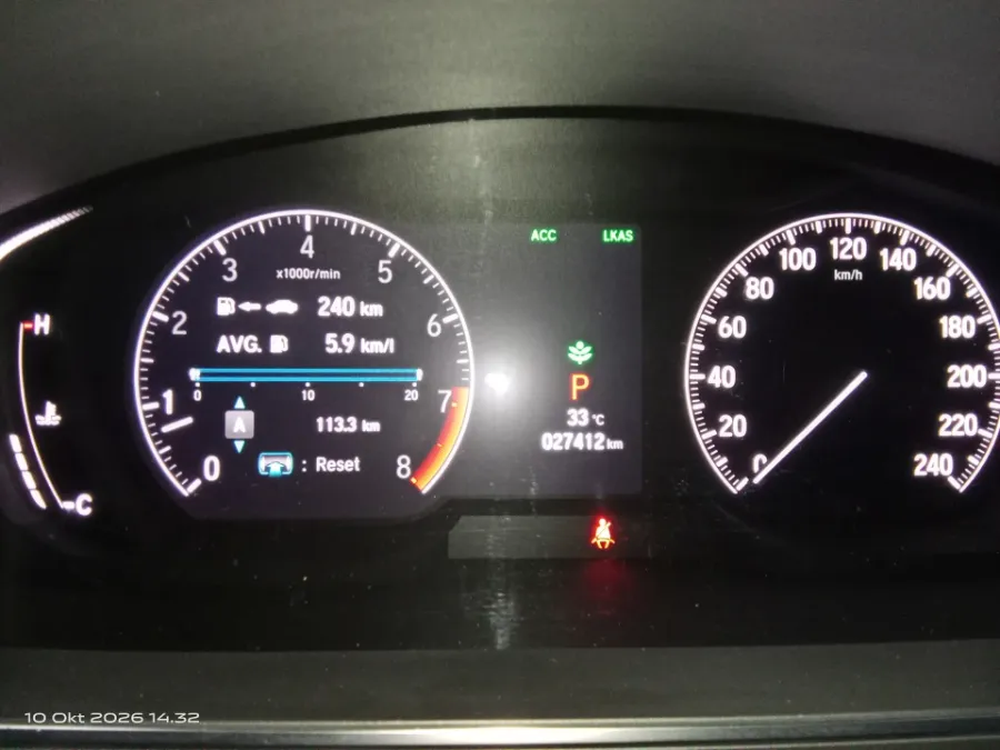 Foto Mobil Bekas Odometer Honda Odyssey 2.4 E tahun 2021