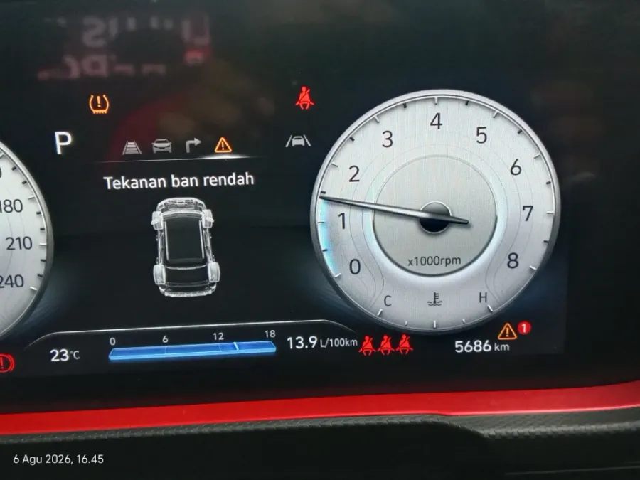 Foto Mobil Bekas Odometer Hyundai Creta 1.5 N Line tahun 2025