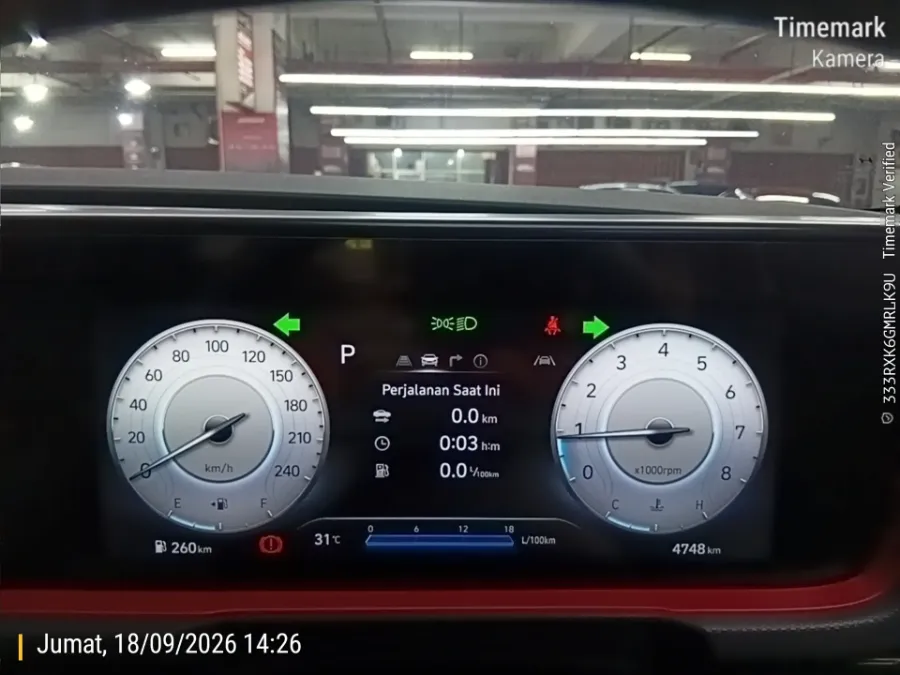 Foto Mobil Bekas Odometer Hyundai Creta 1.5 N Line tahun 2025