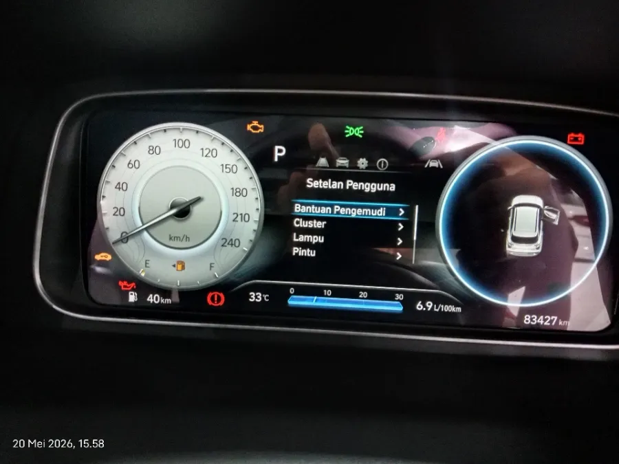 Foto Mobil Bekas Odometer Hyundai Creta 1.5 Prime tahun 2022