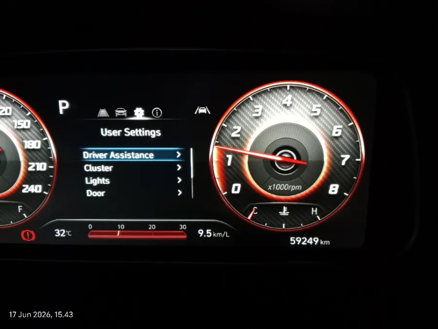 Foto Mobil Bekas Odometer Hyundai Creta 1.5 Prime tahun 2022