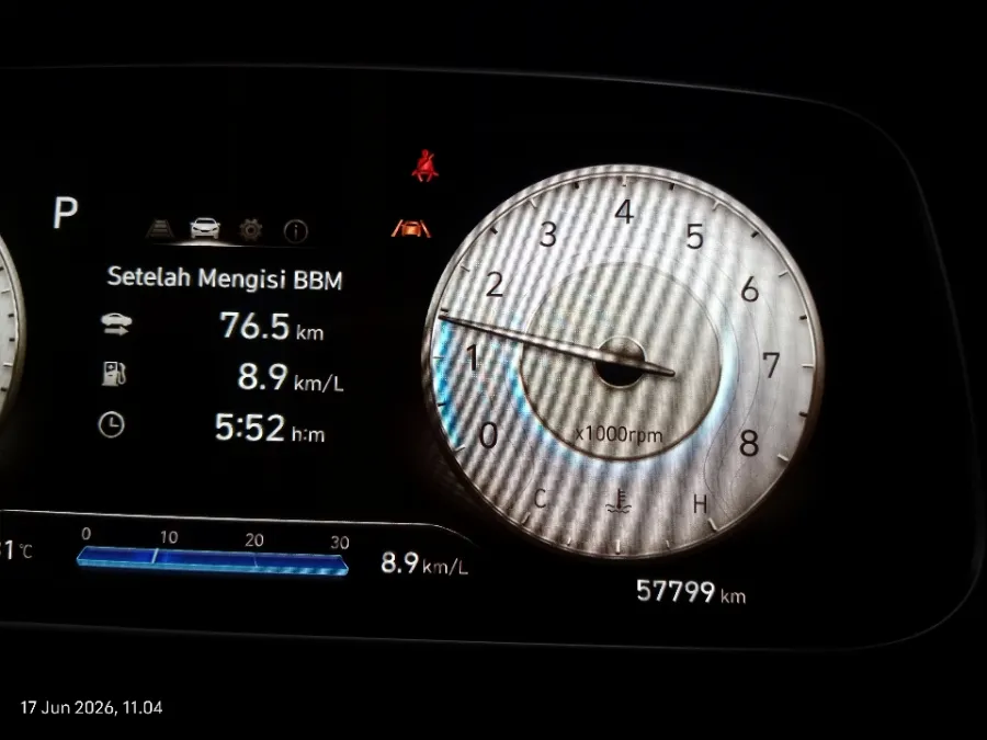 Foto Mobil Bekas Odometer Hyundai Creta 1.5 Prime tahun 2023