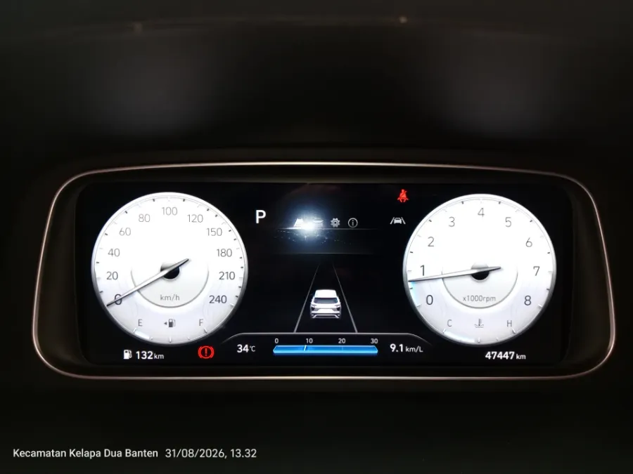 Foto Mobil Bekas Odometer Hyundai Creta 1.5 Prime tahun 2023