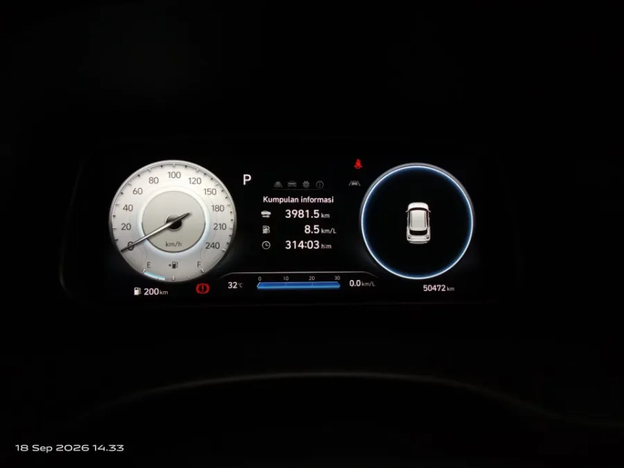 Foto Mobil Bekas Odometer Hyundai Creta 1.5 Prime tahun 2023