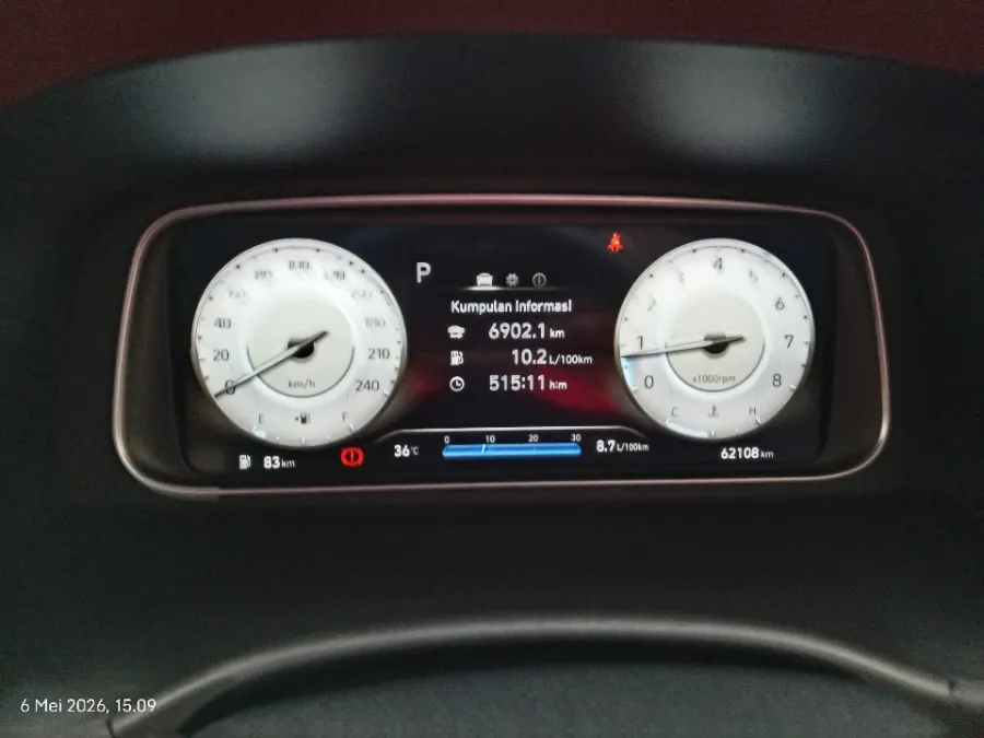 Foto Mobil Bekas Odometer Hyundai Creta 1.5 Style tahun 2022