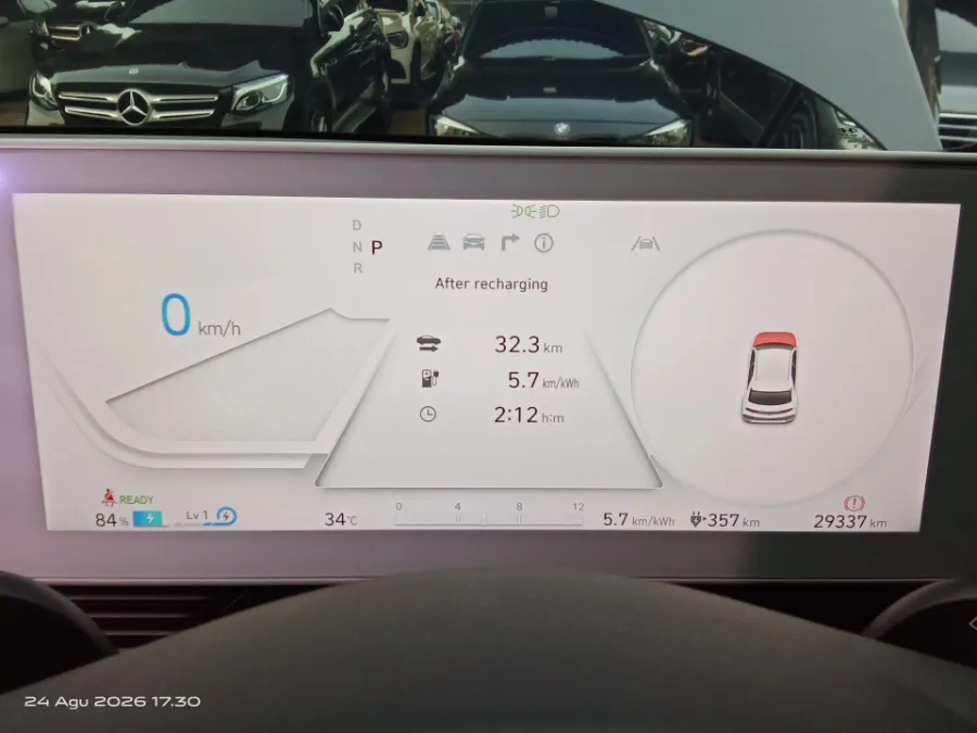 Foto Mobil Bekas Odometer Hyundai Ioniq 5 Long Range Signature tahun 2023
