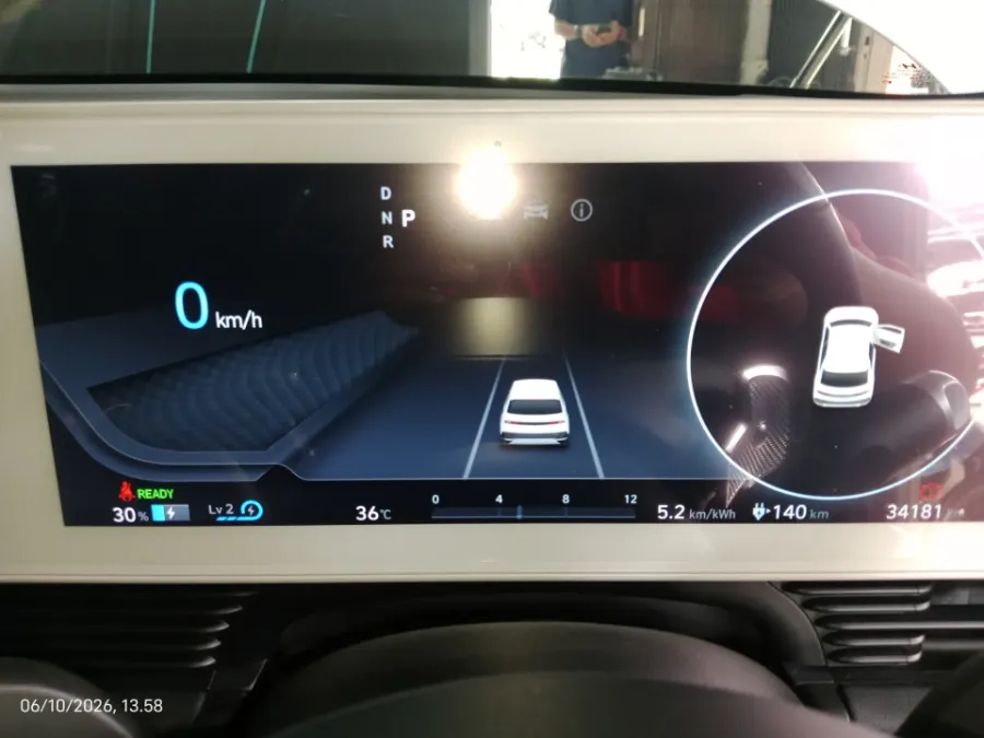 Foto Mobil Bekas Odometer Hyundai Ioniq 5 Standard Range Signature tahun 2022