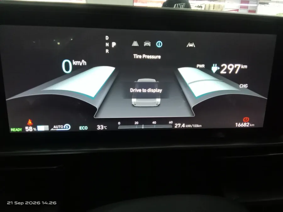 Foto Mobil Bekas Odometer Hyundai Ioniq 6 Standard tahun 2023