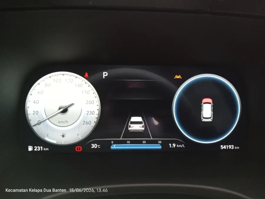 Foto Mobil Bekas Odometer Hyundai Palisade 2.2 tahun 2023