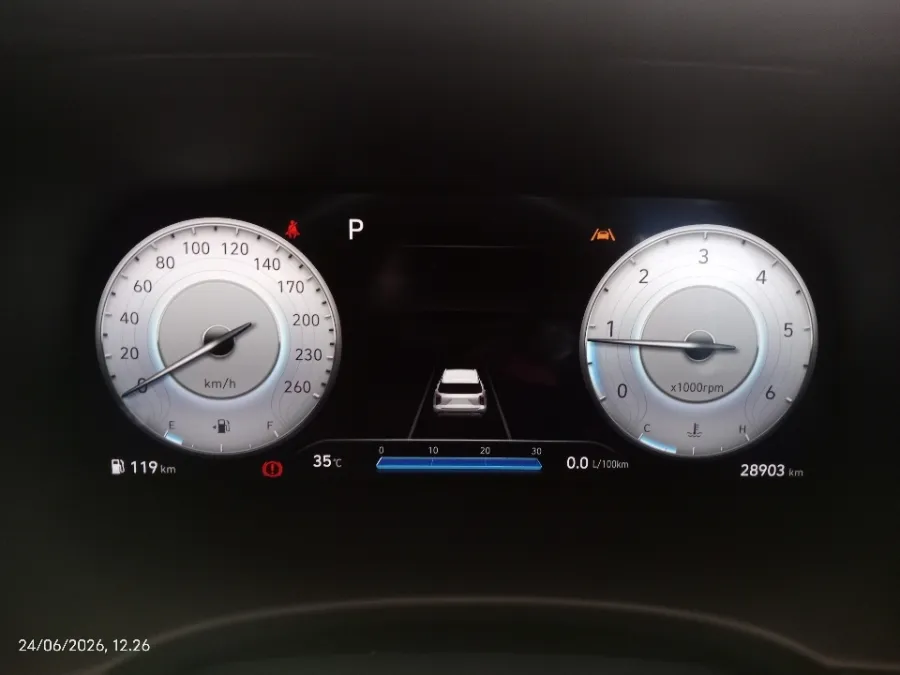 Foto Mobil Bekas Odometer Hyundai Palisade 2.2 tahun 2023