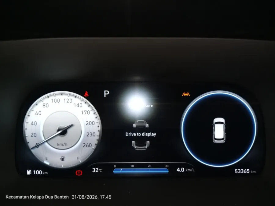 Foto Mobil Bekas Odometer Hyundai Palisade 2.2 tahun 2023